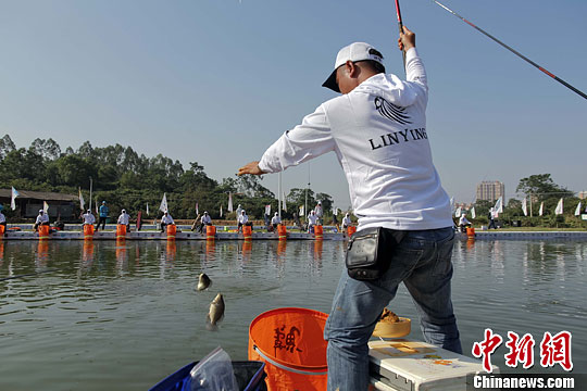 中国-东盟钓鱼大赛鸣枪开赛