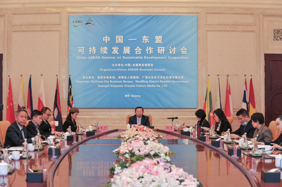 Xu Ningning delivered a keynote speech at China-ASEAN Sustainable Development Cooperation Seminar