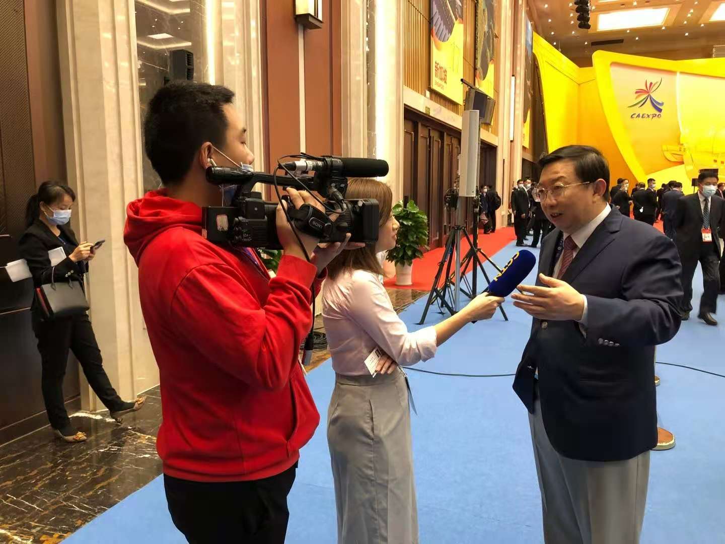 Media interview at the opening ceremony of the China-ASEAN Expo and Summit