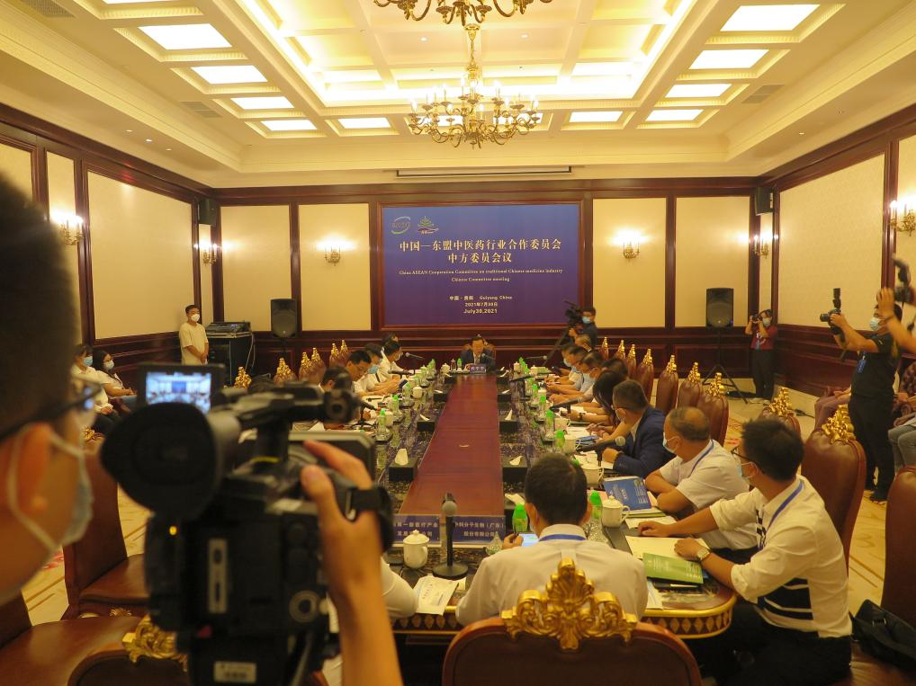 Mr. Xu Ningning presided over the China-ASEAN Chinese Medicine Industry Cooperation Committee Chinese Committee Meeting